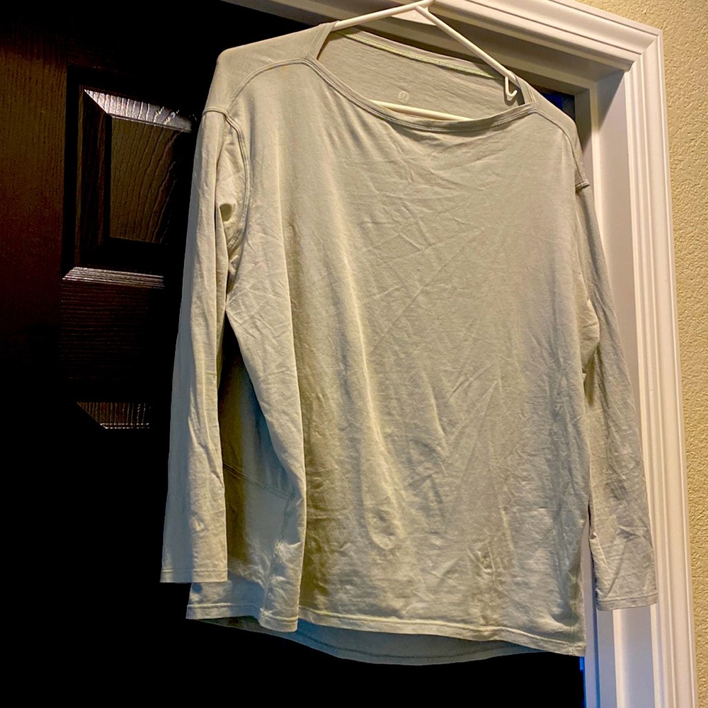 Lulu Lemon light green shirt